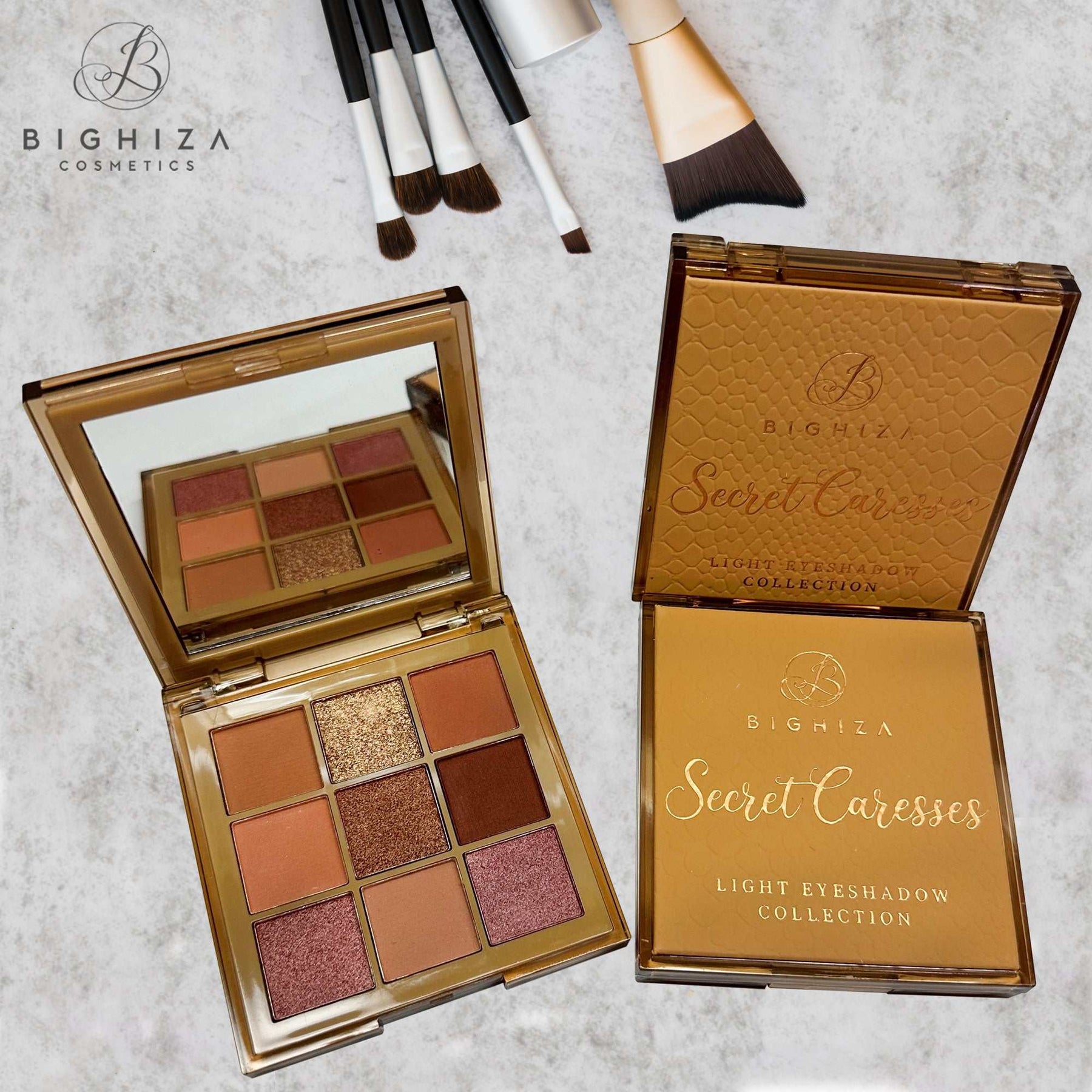 Eyeshadow Palette - Diverse & Unique Pigmented Shades -Secret CaressesSecret Caresses Eyeshadow Palette