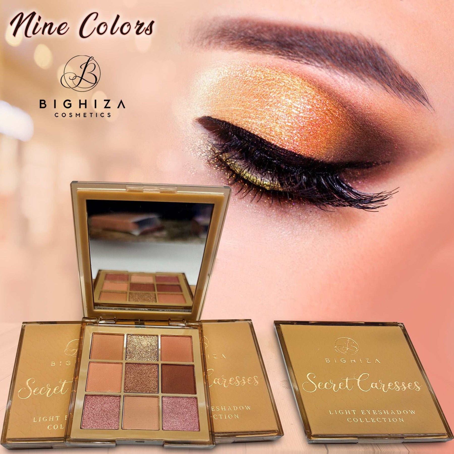 Eyeshadow Palette - Diverse & Unique Pigmented Shades -Secret CaressesSecret Caresses Eyeshadow Palette