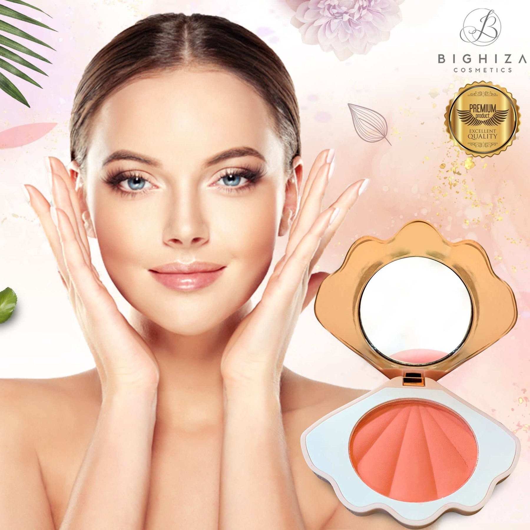 Matte Pressed Blush -Super-Blendable Oil-Free Formula - Coral Fantasy Matte Pressed Blush (Coral Fantasy)
