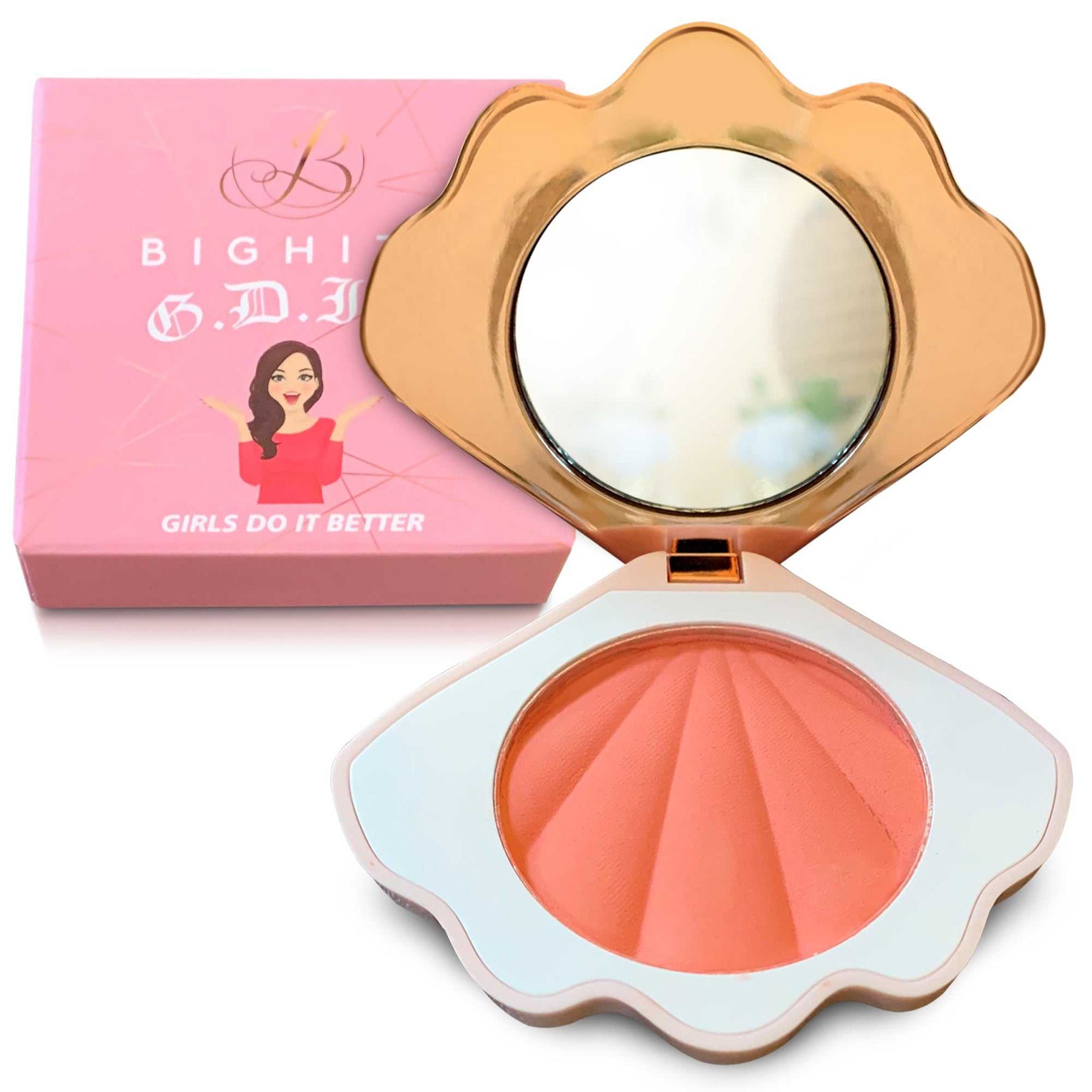 Matte Pressed Blush -Super-Blendable Oil-Free Formula - Coral Fantasy Matte Pressed Blush (Coral Fantasy)