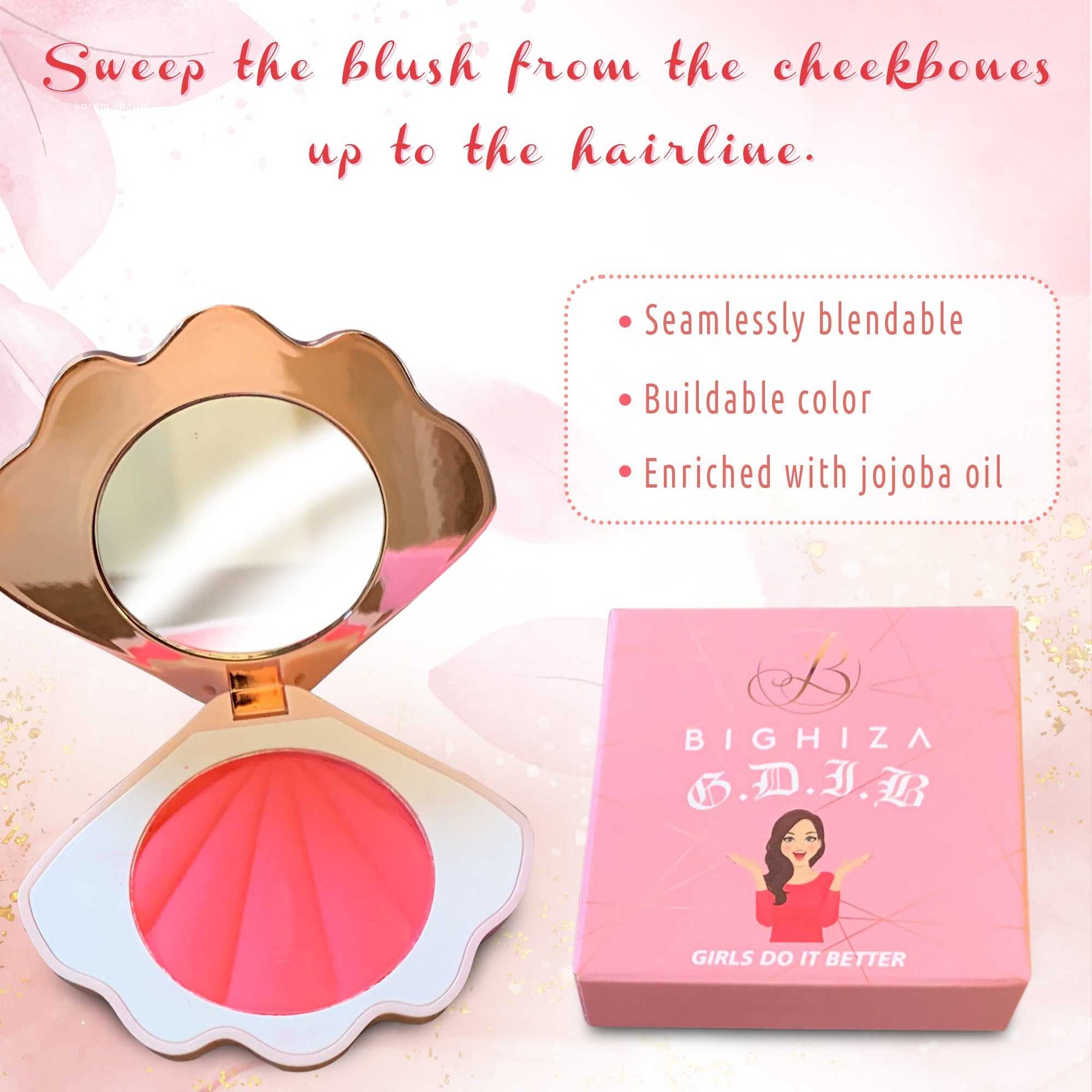 Matte Pressed Blush Rouge Ecstasy Matte Silky Powder Blush Oil-Free - Rouge Ecstasy