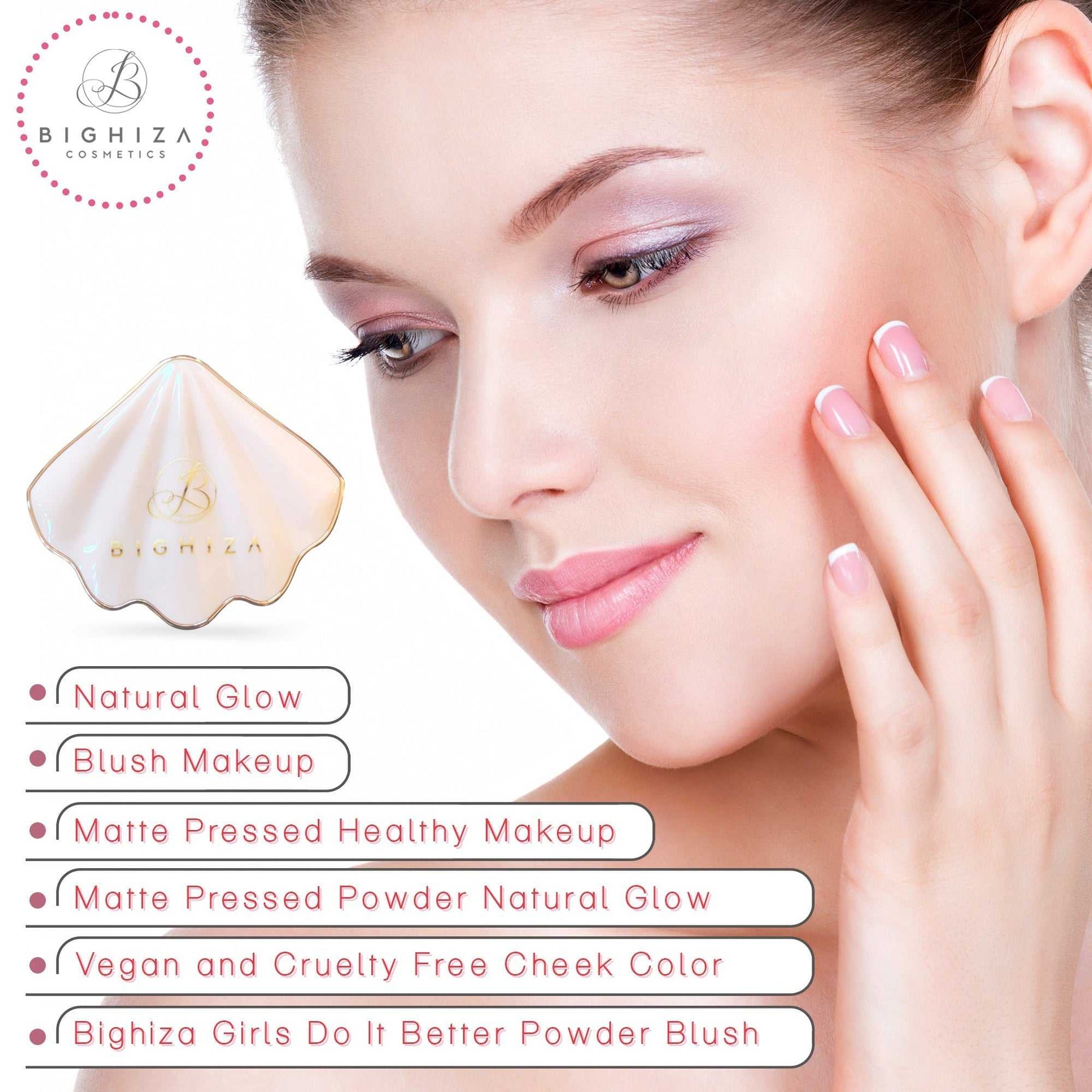 Matte Pressed Blush -Super-Blendable Oil-Free Formula - Coral Fantasy Matte Pressed Blush (Coral Fantasy)