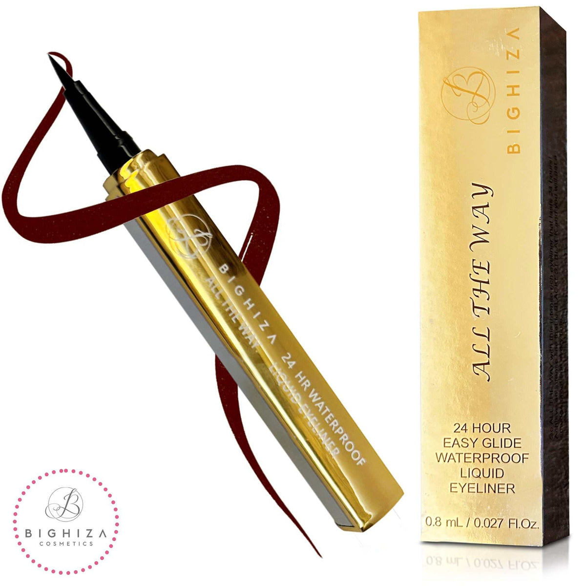 Liquid Eyeliner - Perfect & Precise Felt-Tipped Water-Proof - Brown Liquid Liquid Eyeliner Brown Liquid Eyeliner Brown