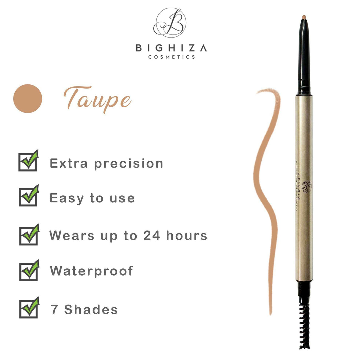 Ultra Fine Eyebrow Pencil -Professional Definer Eyebrow Pencil -Taupe