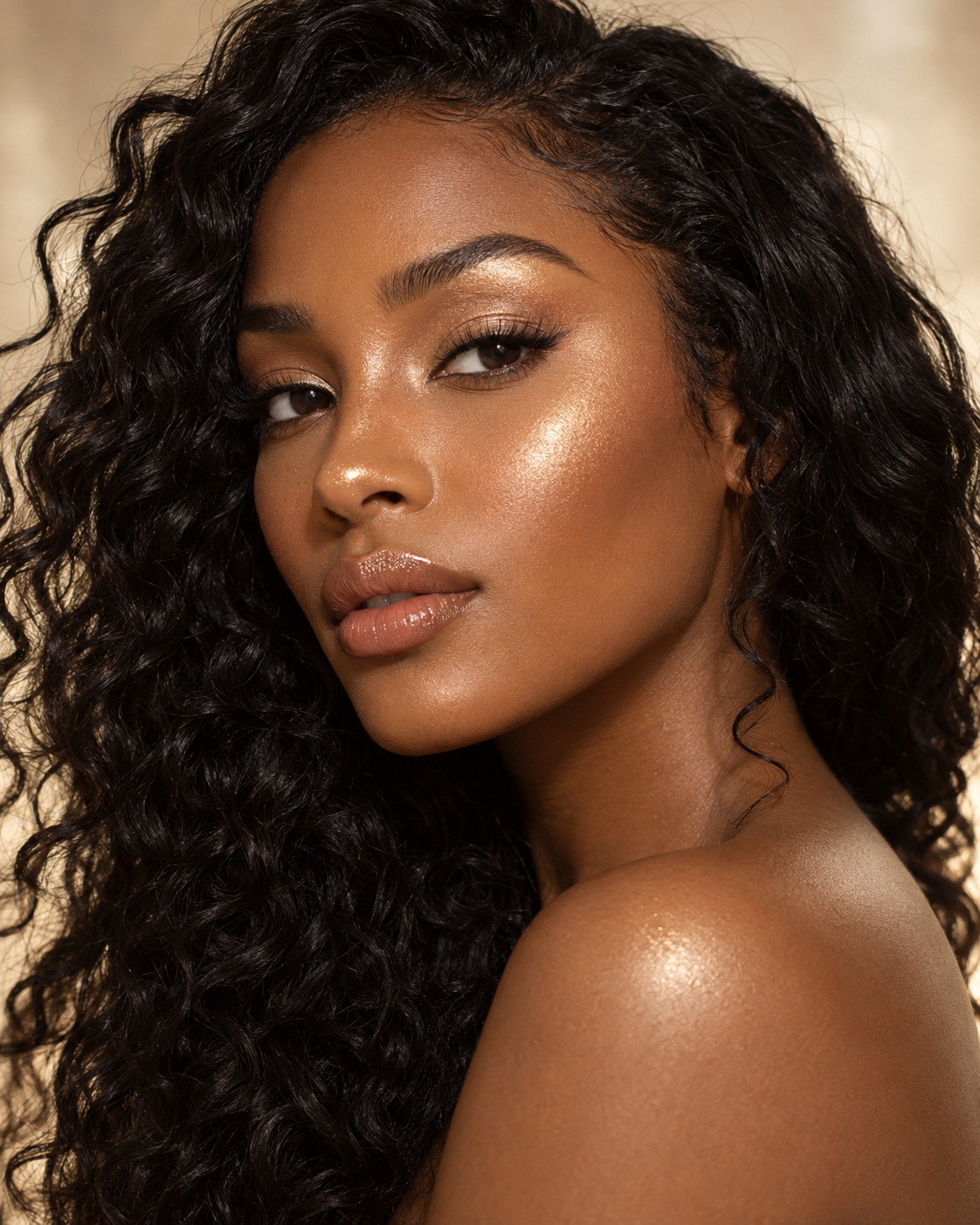 Gold Sparkle Pressed Powder Highlighter